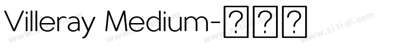 Villeray Medium字体转换